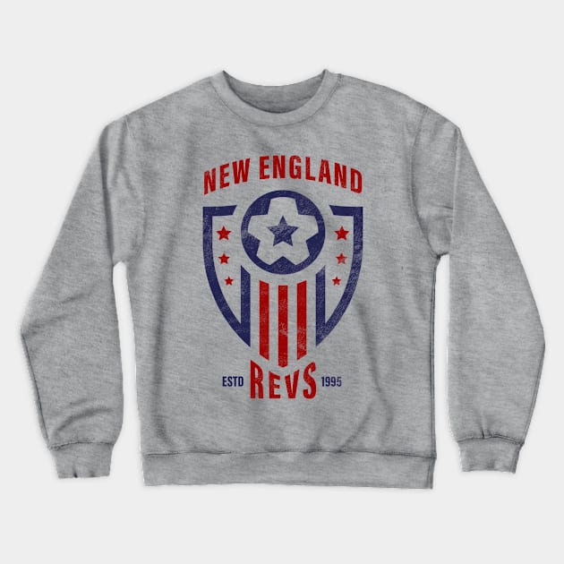 New England soccer team, Start the Revolution! Crewneck Sweatshirt by BooTeeQue